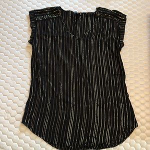 Express Size M Black and Gold Shirt